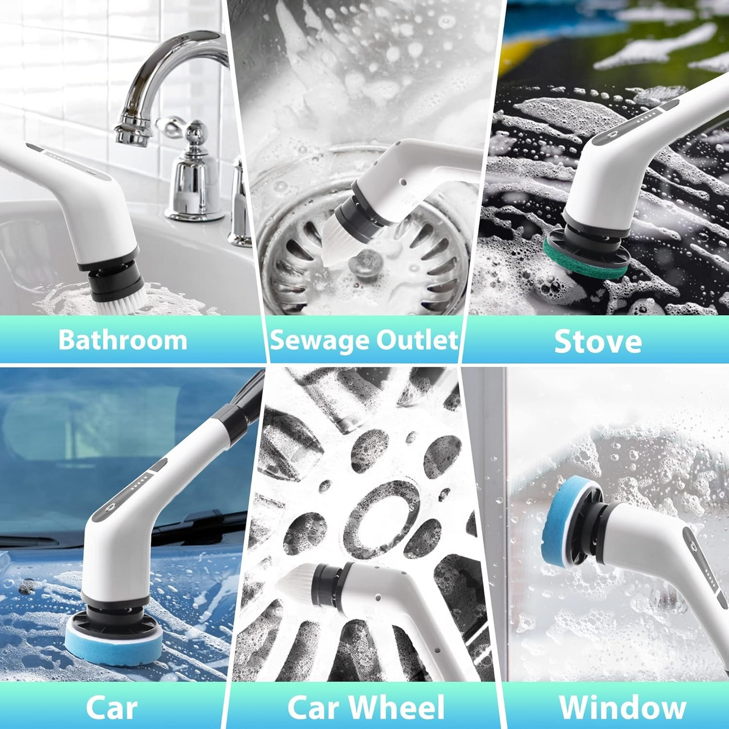 Perie Electrica Rotativa pentru Curatare Bucatarie, Baie, Pardoseala, Geamuri