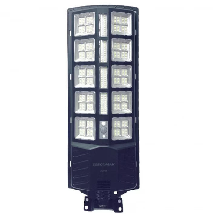 Lampa stradala solara integrata cu telecomanda, Putere - 300 W, culoare negru
