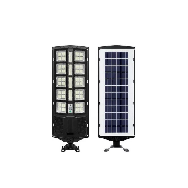 Lampa stradala solara integrata cu telecomanda, Putere - 300 W, culoare negru