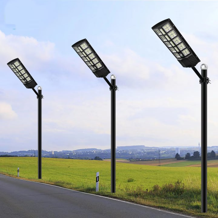 Lampa stradala solara integrata cu telecomanda, Putere - 300 W, culoare negru