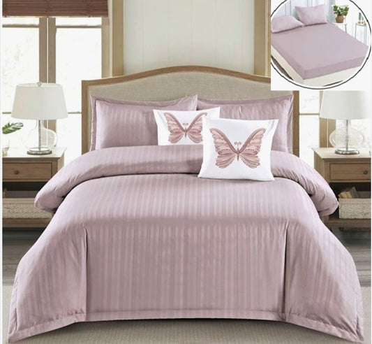 Lenjerii Damasc 6 piese, cearceaf cu elastic, identic cu poza de prezentare 180x200x25 cm